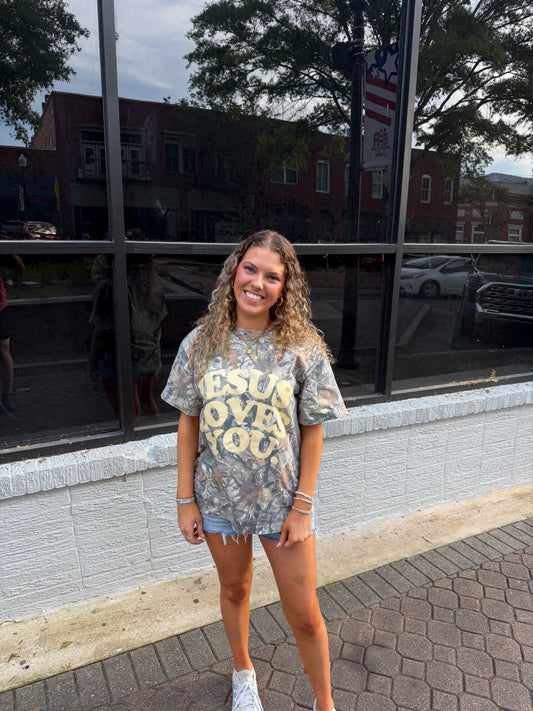 JESUS LOVES YOU Camo T-shirt
