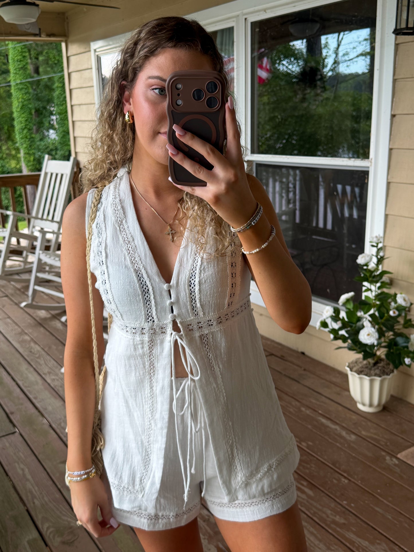 Julia Lace Shorts Set