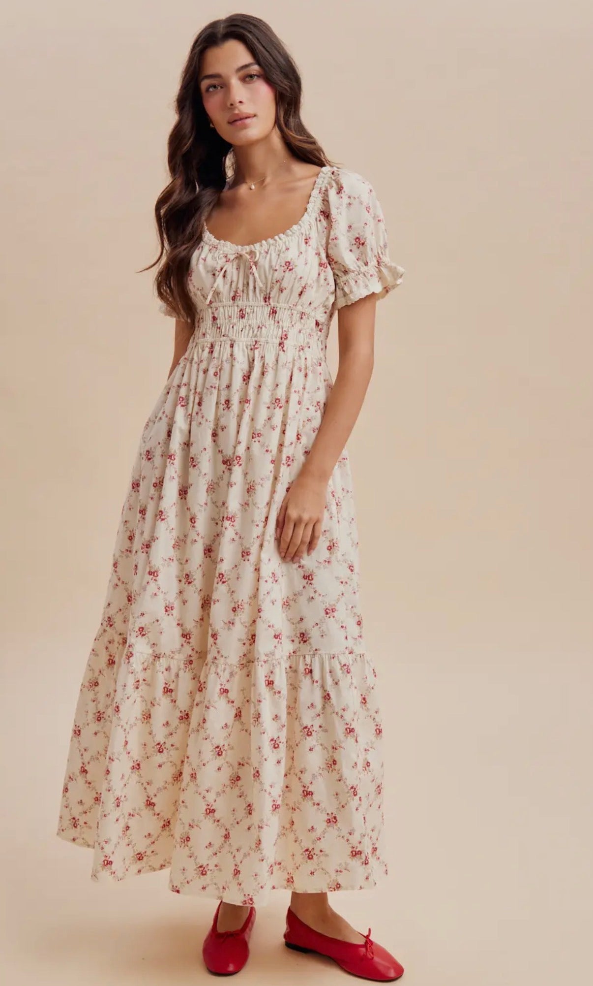 Ruby Floral Midi Dress