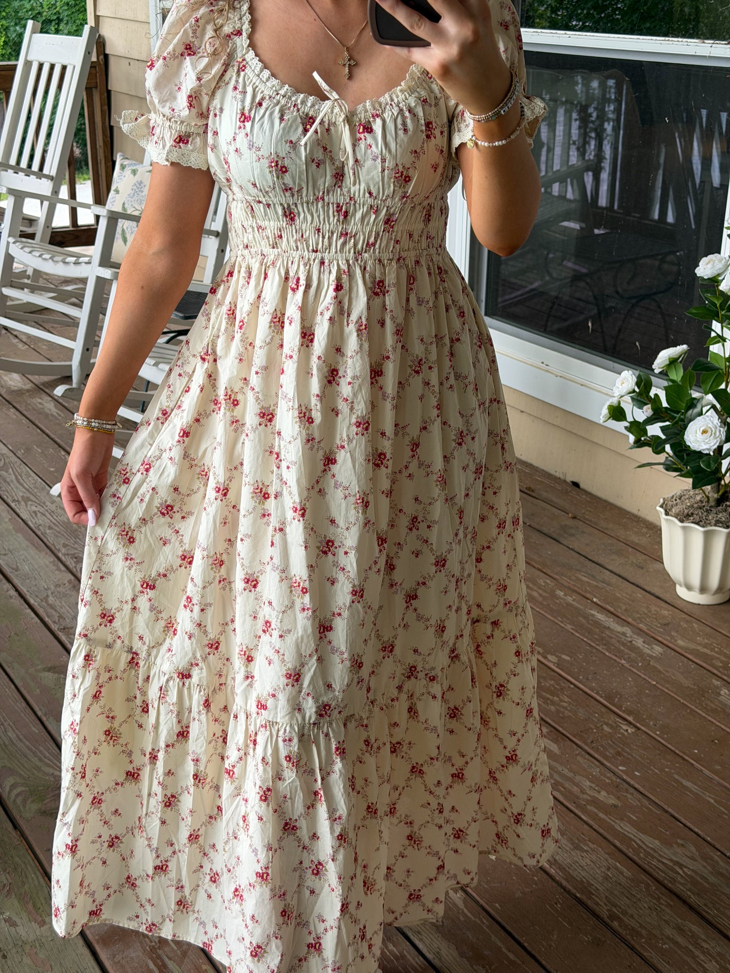 Ruby Floral Midi Dress