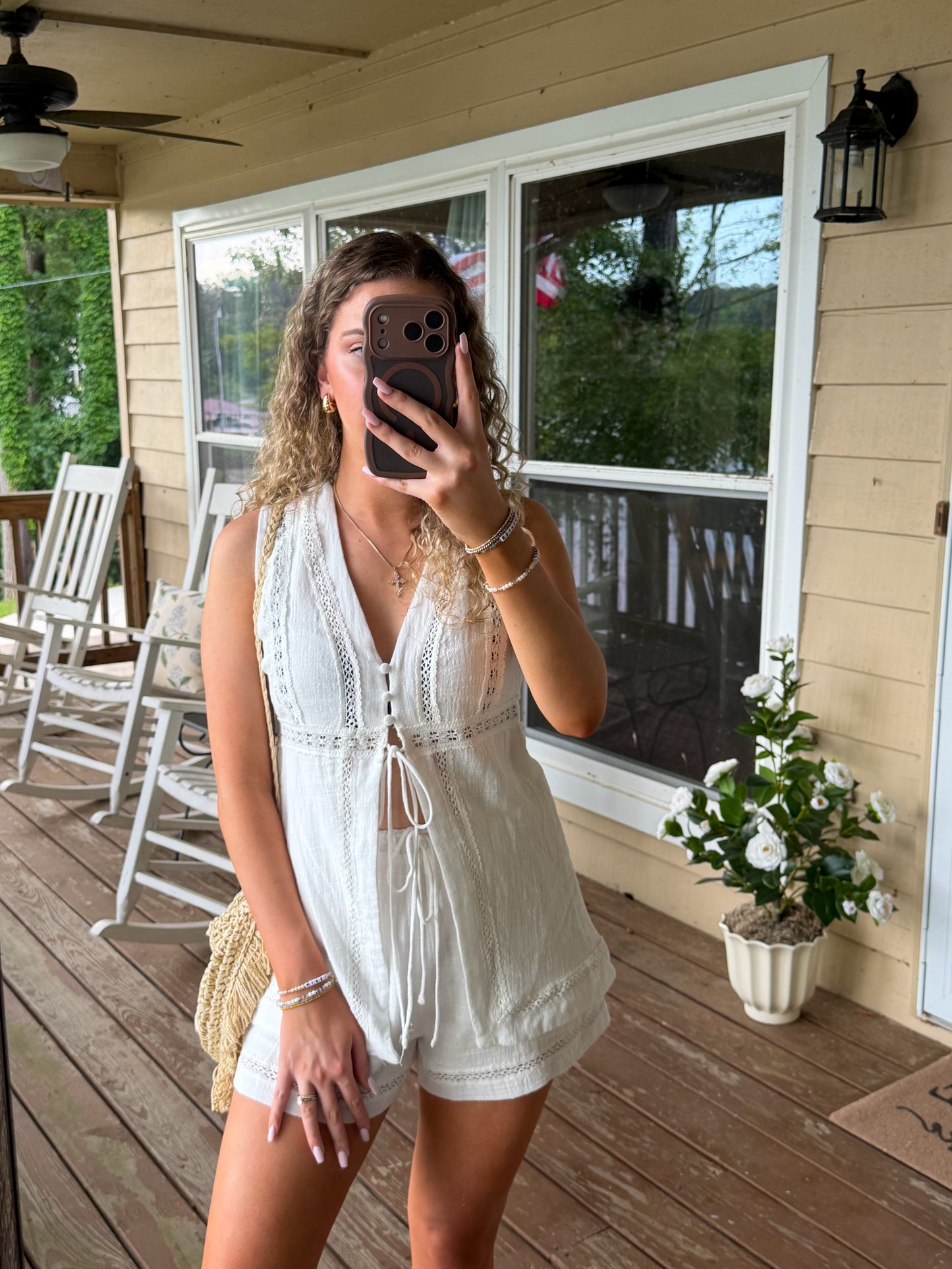 Julia Lace Shorts Set