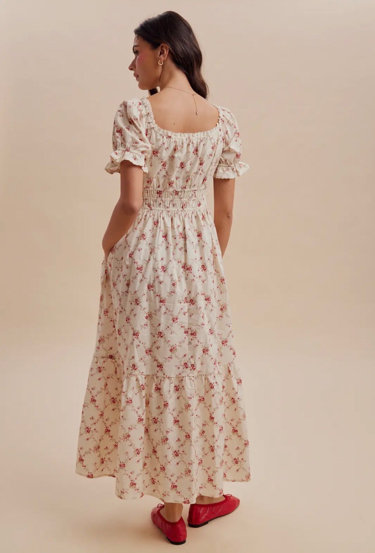 Ruby Floral Midi Dress