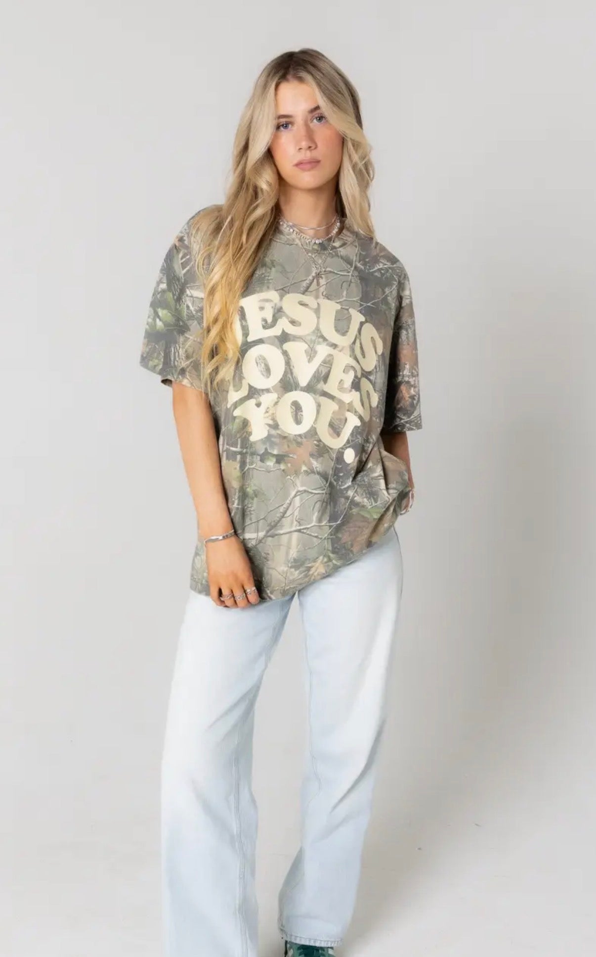 JESUS LOVES YOU Camo T-shirt
