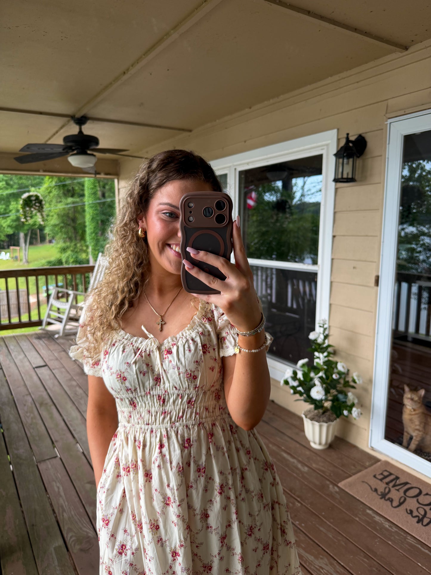 Ruby Floral Midi Dress