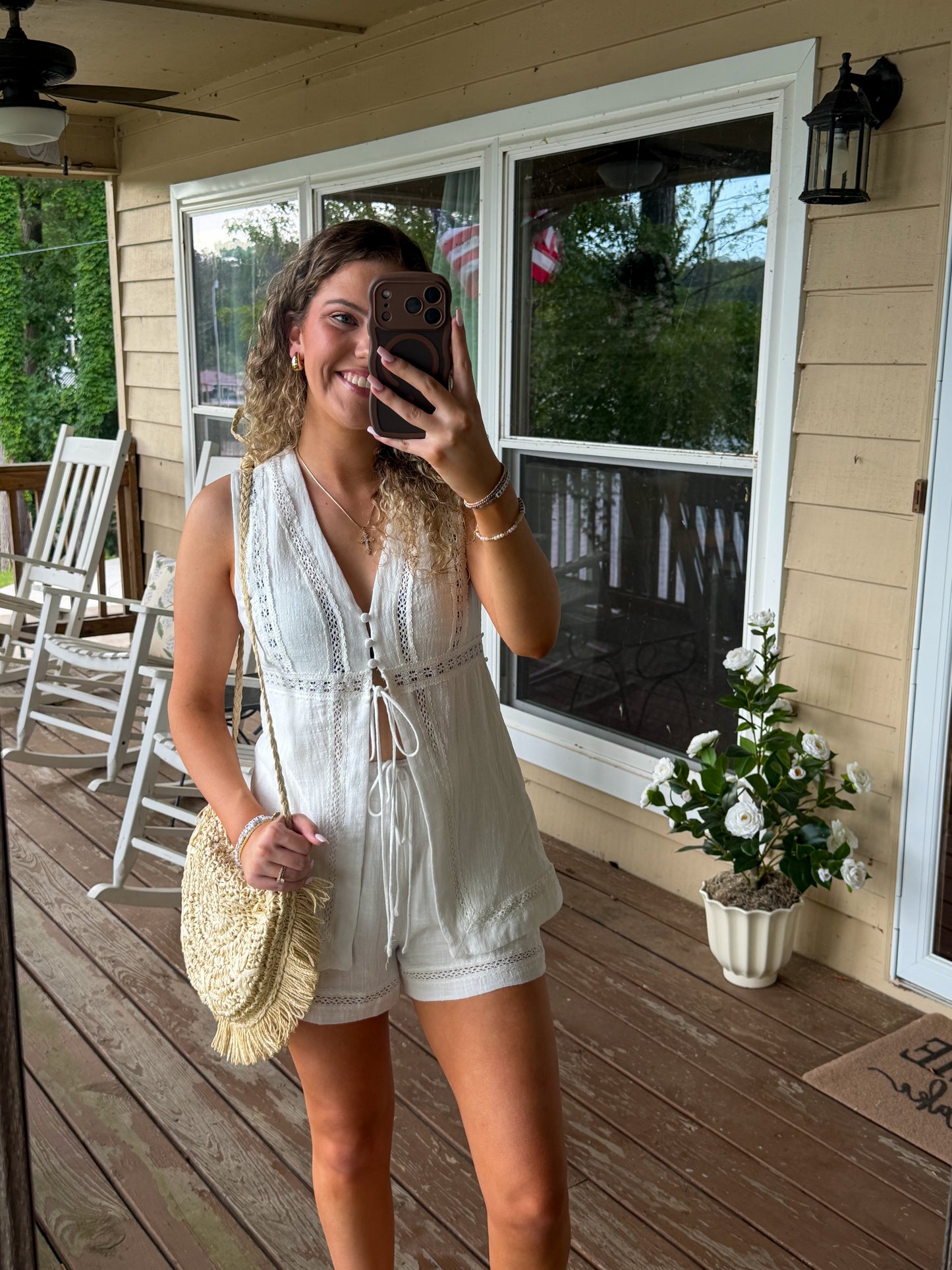 Julia Lace Shorts Set