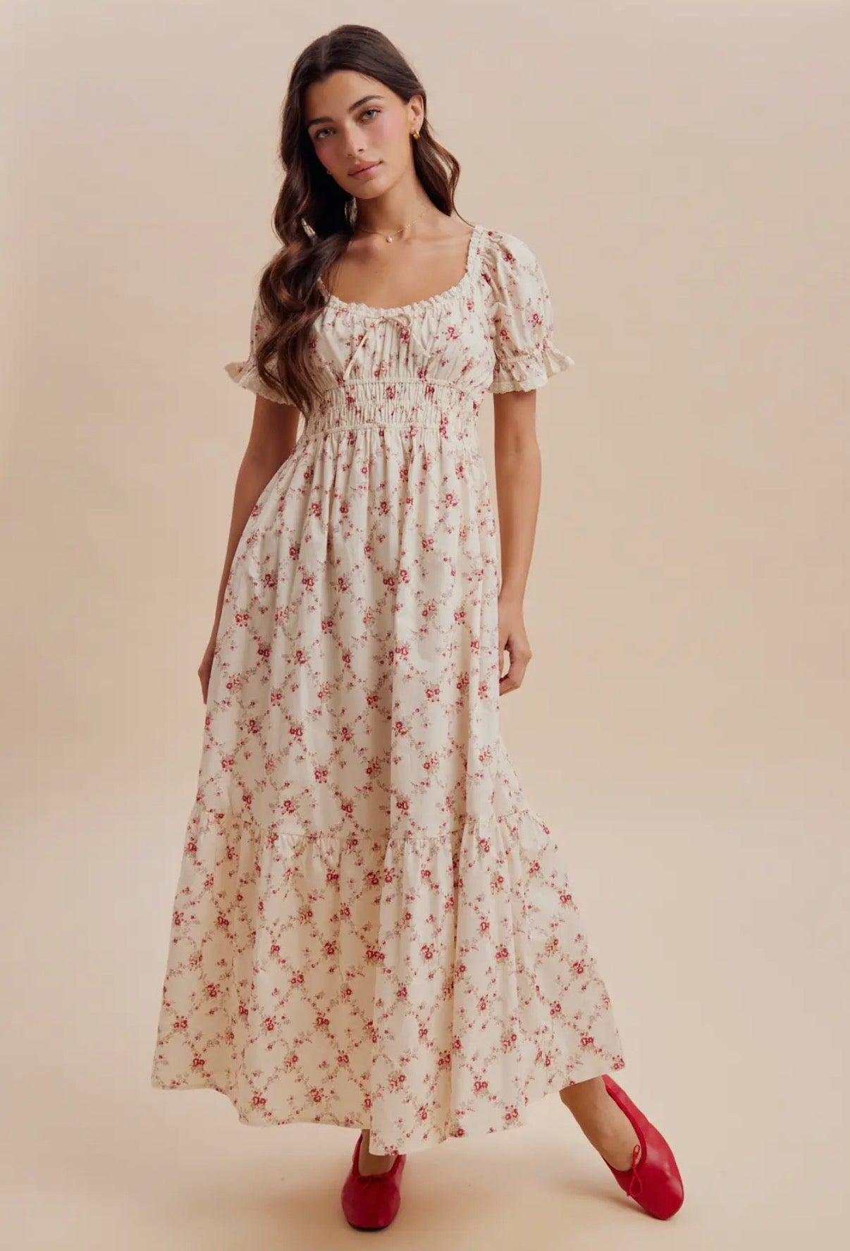 Ruby Floral Midi Dress