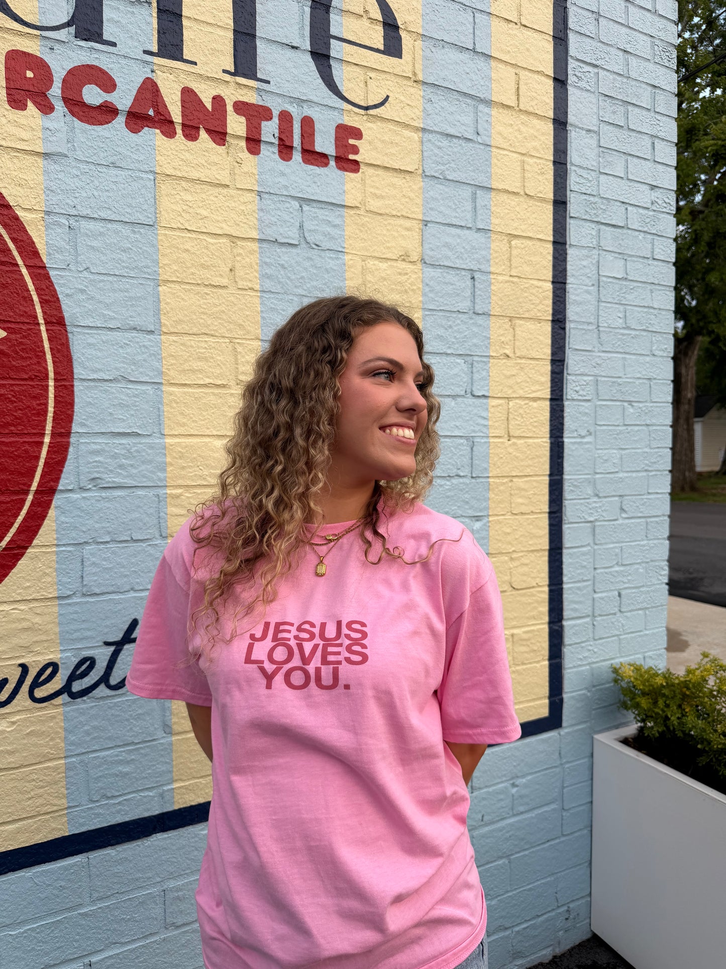 Jesus Loves You in Rose Pink